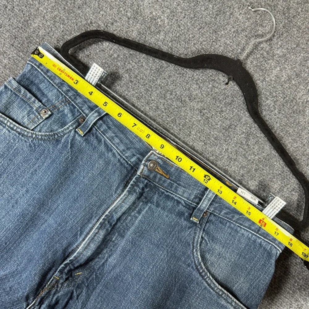 Levis 569 Loose Straight Leg Jeans Blue Denim Medium Wash Mens 38x34 **Read
